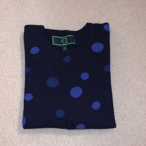 C. Wonder Crew neck polka dot sweater